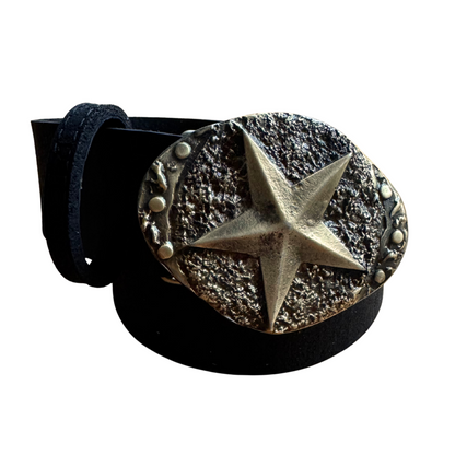 Cinturón de caucho reciclado con Hebilla Estrella