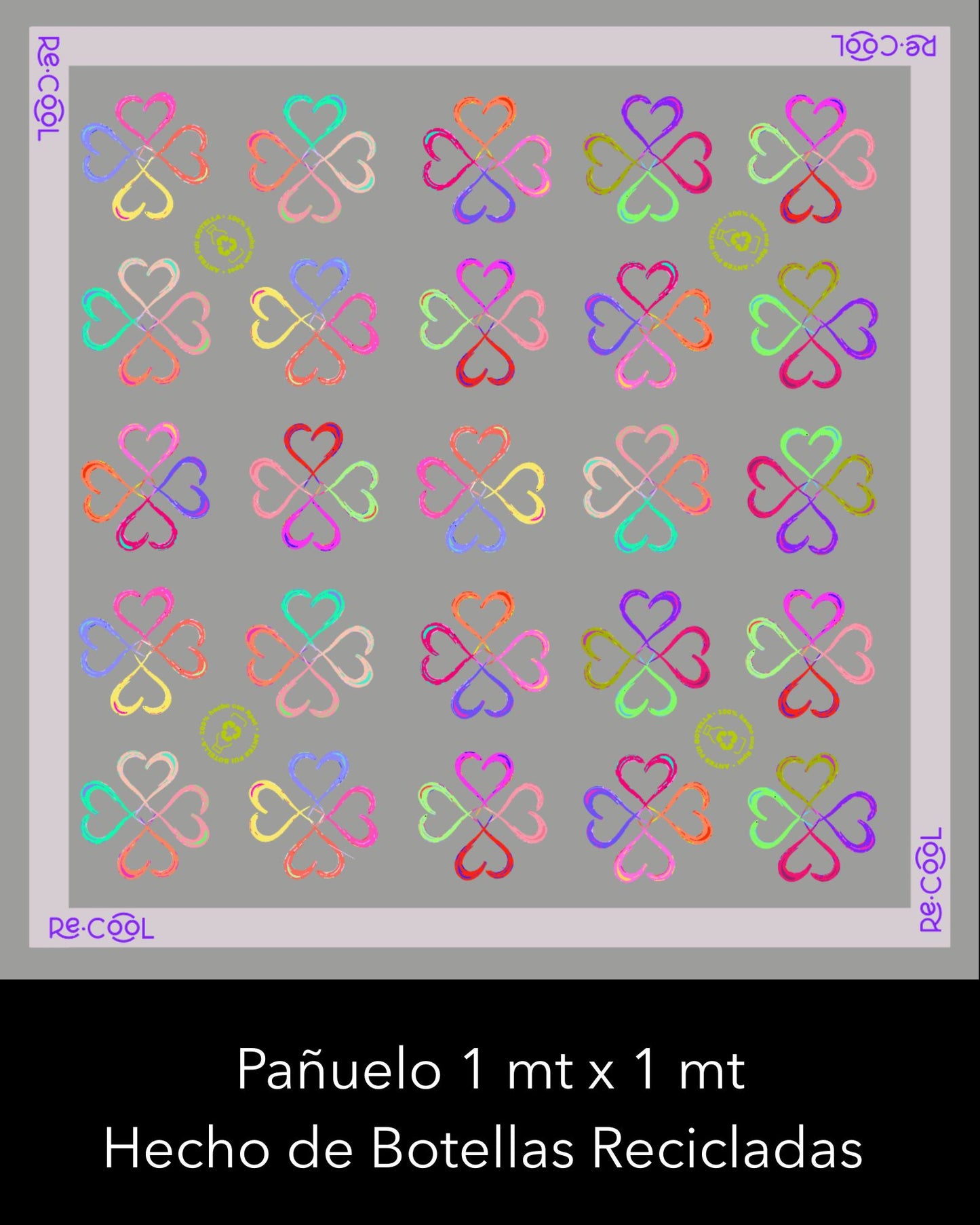 Pañuelo Grande Corazones