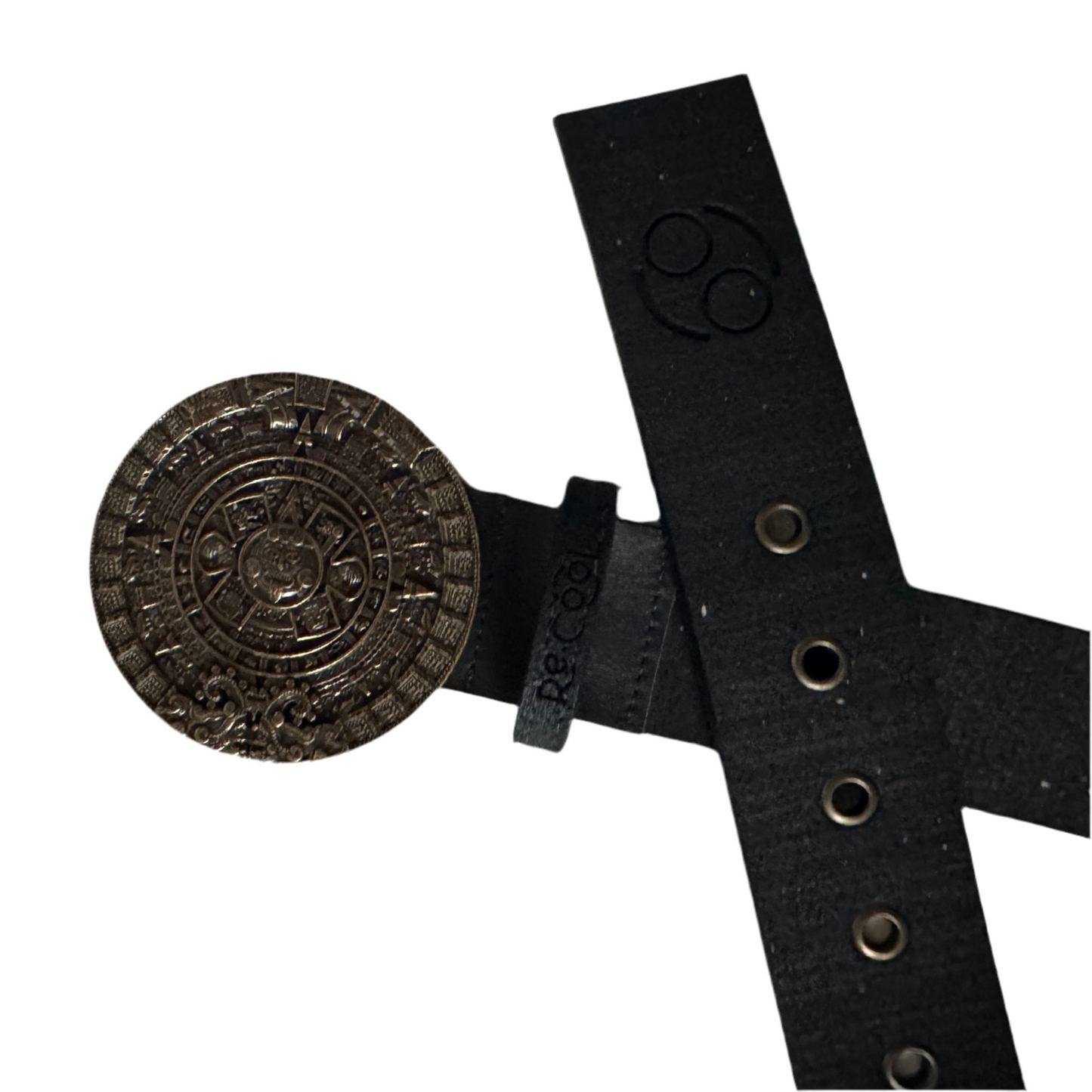 Cinturón Caucho Reciclado Reloj Azteca