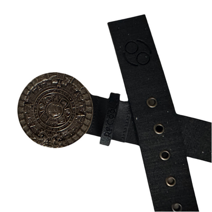 Cinturón Caucho Reciclado Reloj Azteca