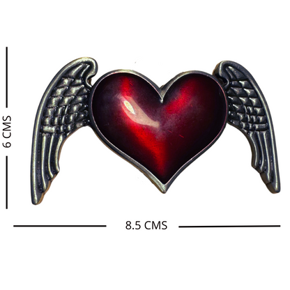 Cinturón Caucho Reciclado Corazón Rojo